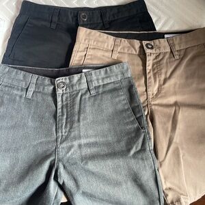 3 Volcom shorts